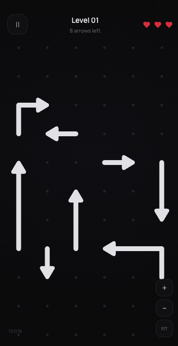 Arrows level board